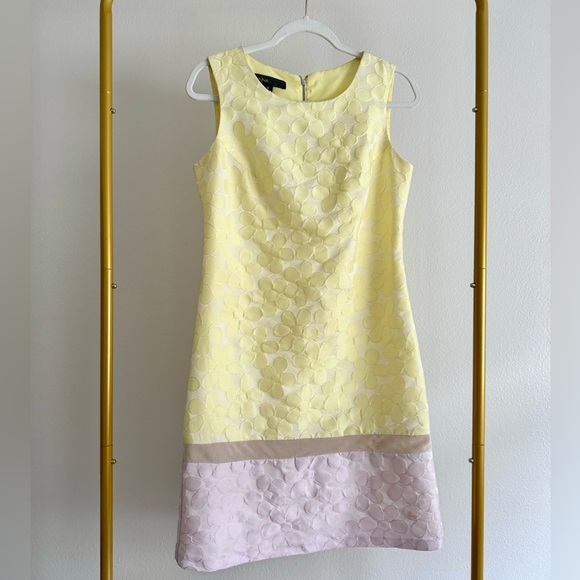 REVOLVE Dresses & Skirts - Vintage Donna Ricco Silk Yellow Floral sleeveless Dress Women’s Sz 8